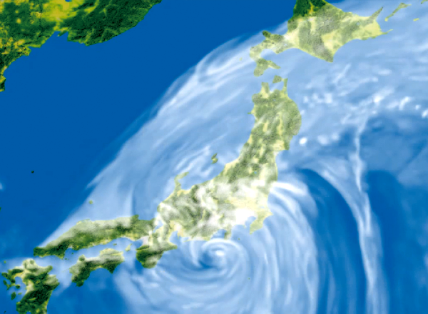 台風経路の可視化(指定の高度で算出可)